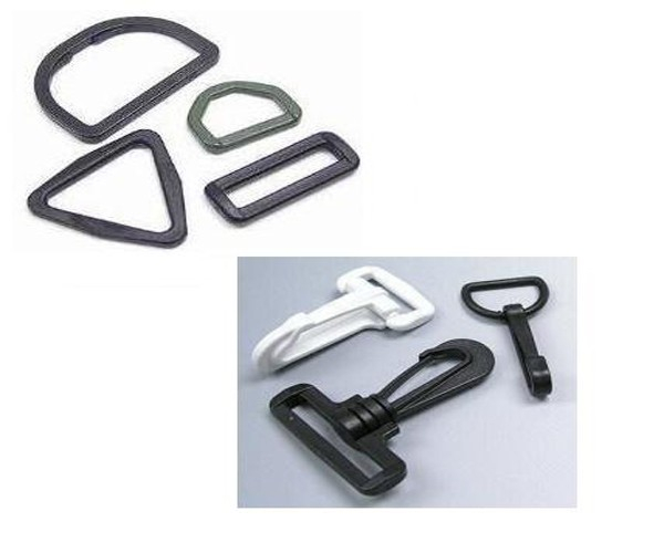 塑膠三角形勾環| 塑膠形鉤環|塑膠箱袋類扣具(一系列)