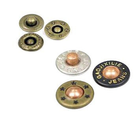 袋口釘廠商|牛仔釦代工(一系列), 8 mm, 9.5 mm, 10 mm, 12 mm