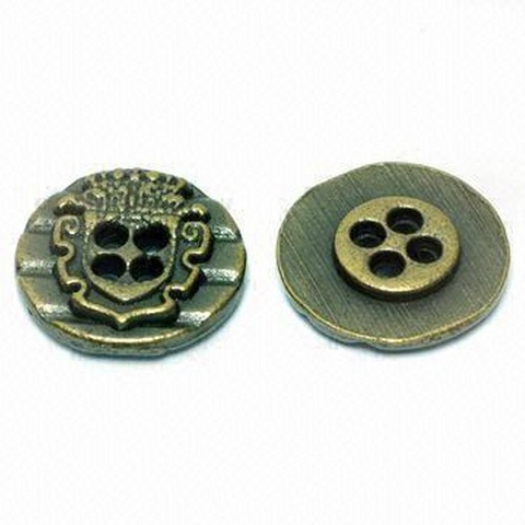 鋅合金四孔縫線釦(一系列)