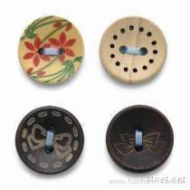 款式客製木製鈕釦生產(一系列)
